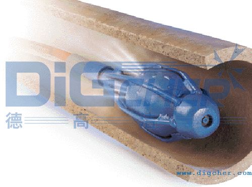 高（gāo）壓水射流管道清洗示意圖