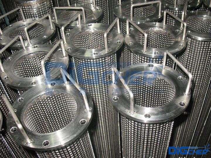 清洗後的聚酯熔體過濾芯