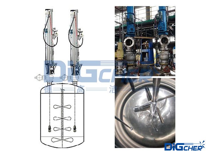 德（dé）高潔高壓水密閉式（shì）反應釜自動清洗係（xì）統