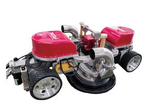 一款行走（zǒu）方便的超高壓水船舶除鏽爬壁機器人