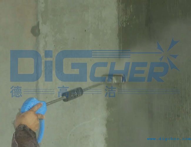 高壓水拉毛作業