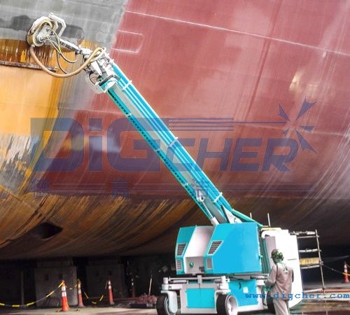 超高壓水射流飛機表麵除漆裝備