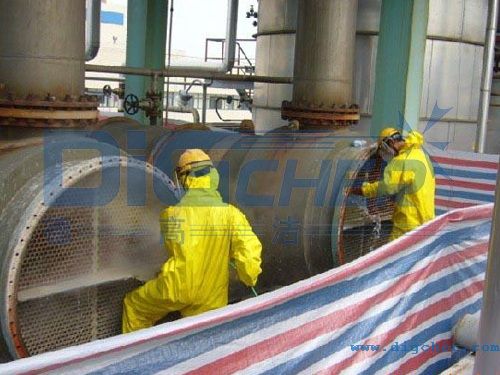 高壓（yā）水射流清洗（xǐ）作業現場