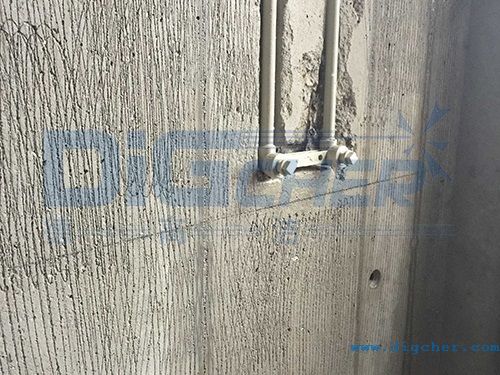 高壓水混（hún）凝土牆麵拉毛（máo）效果