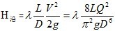 沿程水頭（tóu）損失計算公式