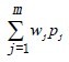 &Sigma;WjPj
